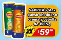 El Florido Sabritas SABRITAS Stax queso cheddar o oferta
