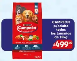 El Florido Campeón p/adulto todos los tamaños oferta