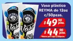 El Florido Reyma vaso plástico 12oz oferta