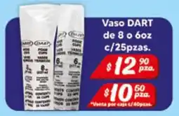 El Florido Dart vaso 8 o 6 oz oferta