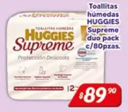 El Florido HUGGIES Supreme toallitas húmedToallitas oferta