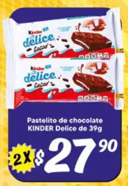 El Florido Kinder Delice pastelito de chocolate oferta