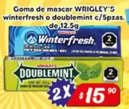 El Florido Wrigley's goma de moscor oferta