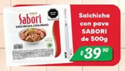 El Florido Sabori salsicha con pavo oferta