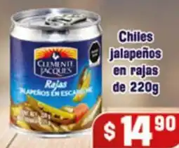 El Florido Clemente Jacques chiles jalapeños en rajas oferta