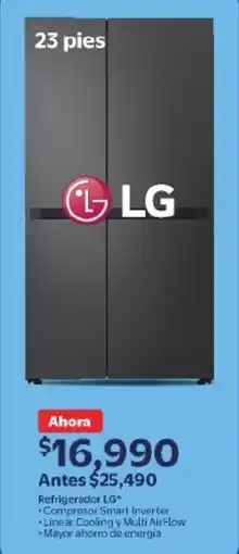 Walmart Lg refrigerador oferta
