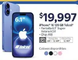 Walmart telcel iPhone 16 oferta