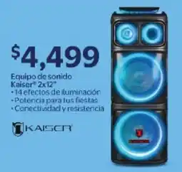 Walmart Kaiser equipo de sonido oferta