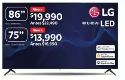 Walmart Lg tv 86" oferta