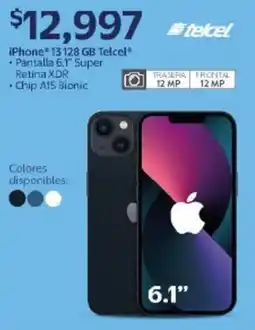 Walmart Telcel iPhone 13 oferta