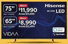 Walmart Hisense tv 75" oferta