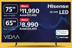 Walmart Hisense tv 75" oferta