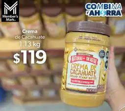 Sam's Club Member's mark crema de cacahuate oferta