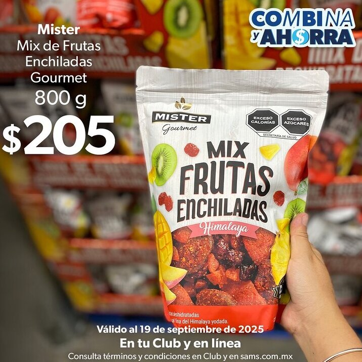 Sam's Club Mister mix de frutas enchiladas gourmet oferta