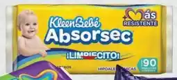 Chedraui KleenBebé Absorsec toallas húmedas oferta