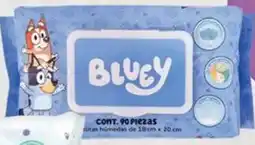 Chedraui Zuum Baby bluey premioum toallas húmedas oferta