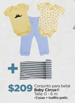 Chedraui Baby Circus conjunto para bebé oferta