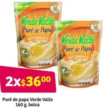 Puré de Papa Verde Valle 160g Bolsa