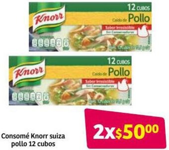 Soriana Híper Consomé Knorr Suiza Pollo 12 Cubos oferta