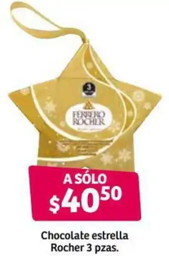 Soriana Híper Chocolate Estrella Rocher 3 pzas oferta