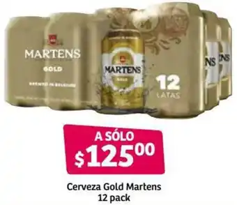 Soriana Híper Cerveza Gold Martens 12 Pack oferta