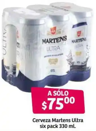 Soriana Híper Cerveza Martens Ultra Six Pack 330ml oferta