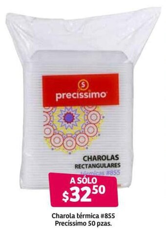Soriana Híper Charola Térmica #855 Precíssimo 50 pzas oferta