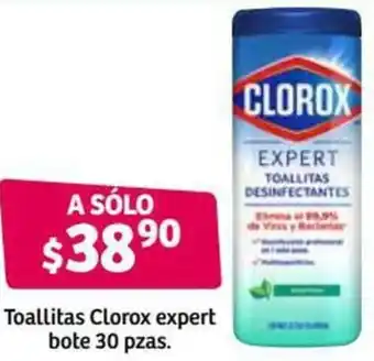 Soriana Híper Toallitas Clorox Expert Bote 30pzas oferta