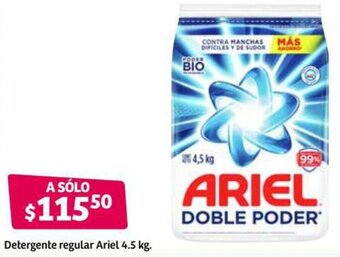 Soriana Híper Detergente Regular Ariel 4.5kg oferta