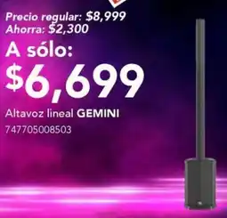 City Club Gemini altavoz lineal oferta