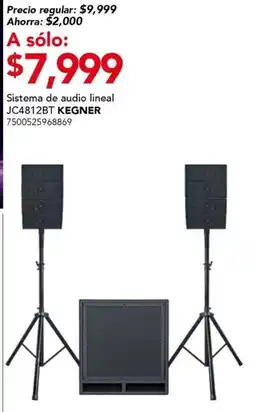 City Club Kegner sistema de audio lineal JC4812BT oferta