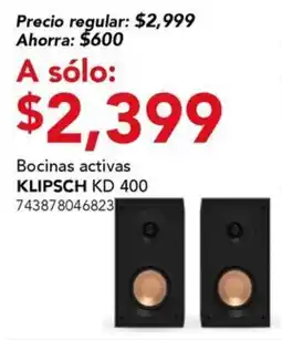 City Club Klipsch bocinas activas KD 400 oferta