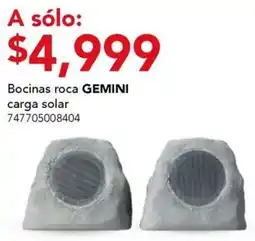 City Club Gemini bocinas roca carga solar oferta