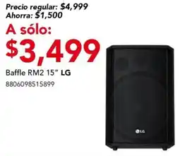 City Club Lg baffle rm2 15” oferta