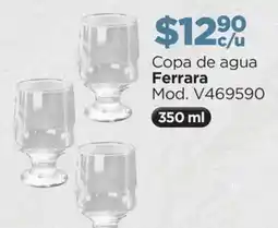 Chedraui Ferrara copa de agua 350 ml oferta