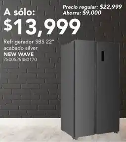 City Club New wave refrigerador sbs 22" oferta