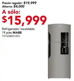 City Club Mabe refrigerador inoxidable oferta