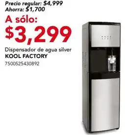City Club Kool factory dispensador de agua silver oferta