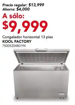 City Club Kool factory congelador horizontal oferta