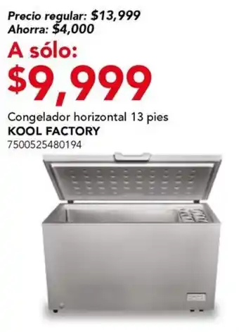 City Club Kool factory congelador horizontal oferta
