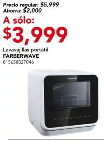 City Club Farberwave lavavajillas portátil oferta