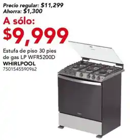 City Club Whirlpool estufa de piso de gas LP WFR5200D oferta
