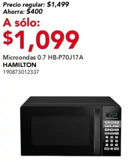 City Club Hamilton microondas 0.7 HB-P70J17A oferta