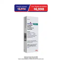 Farmacias Benavides 7.5 mg Tirzepatida/0.6 ml Solución oferta