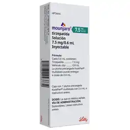 Farmacias Benavides 7.5 mg Tirzepatida/0.6 ml Solución oferta