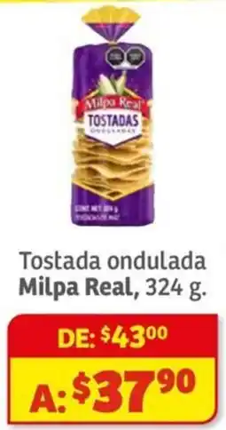 Soriana Híper Milpa real tostada ondulada oferta