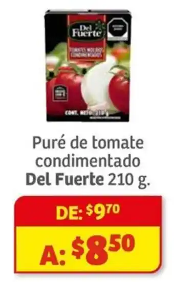 Soriana Híper Del Fuerte puré de tomate condimentado oferta