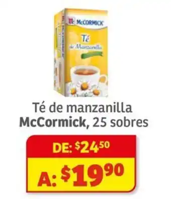Soriana Híper McCormick té de manzanilla oferta