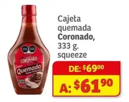Soriana Híper Coronado cajeta quemada oferta