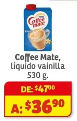 Soriana Híper Coffee Mate líquido vainilla oferta